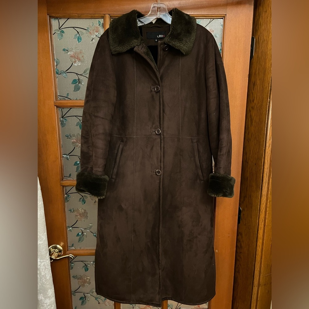 Utex Dark Brown Teddy Jacket